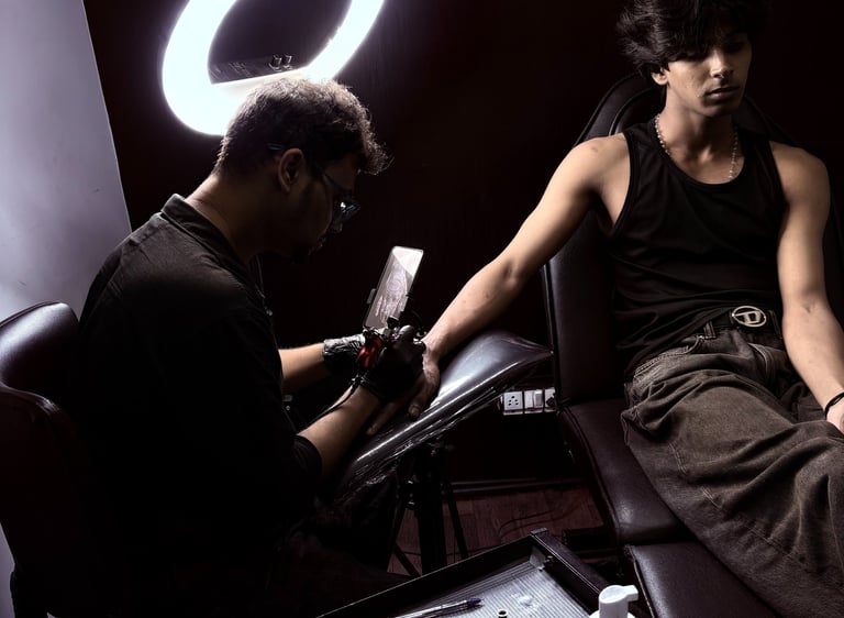 navi mumbai best tattoo studio in kharghar tattoo artist omkar patil