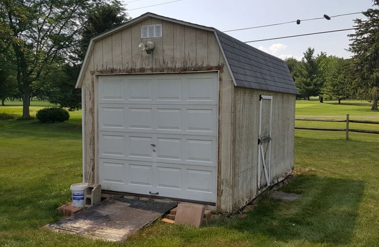 Fast, affordable old shed removal service. We safely tear down and haul away unwanted sheds in Massachusetts & Rhode Island.