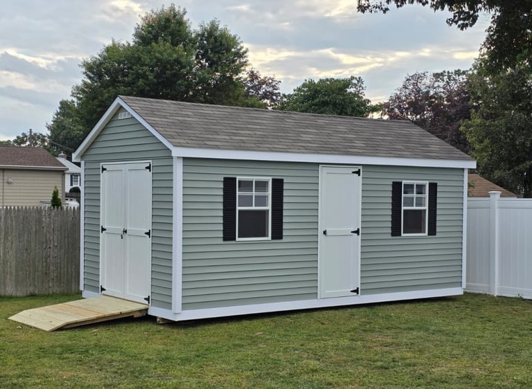 Custom shed under construction using high-quality, durable materials by Imperial Custom Sheds