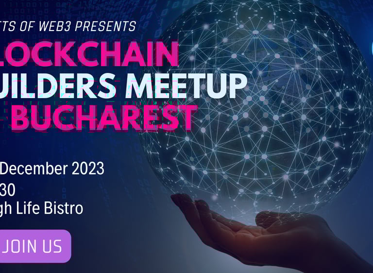 blockchain builder meetup in bucharest announcement