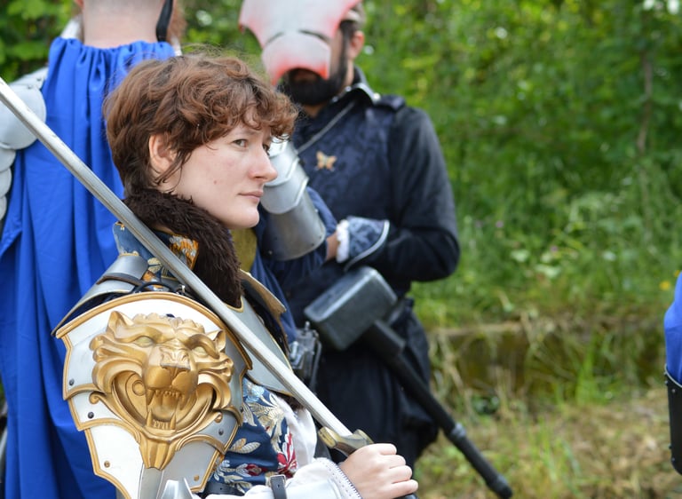 chevaleresse au regard interrogateur