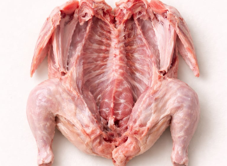 Processed chicken carcass halal certified for export