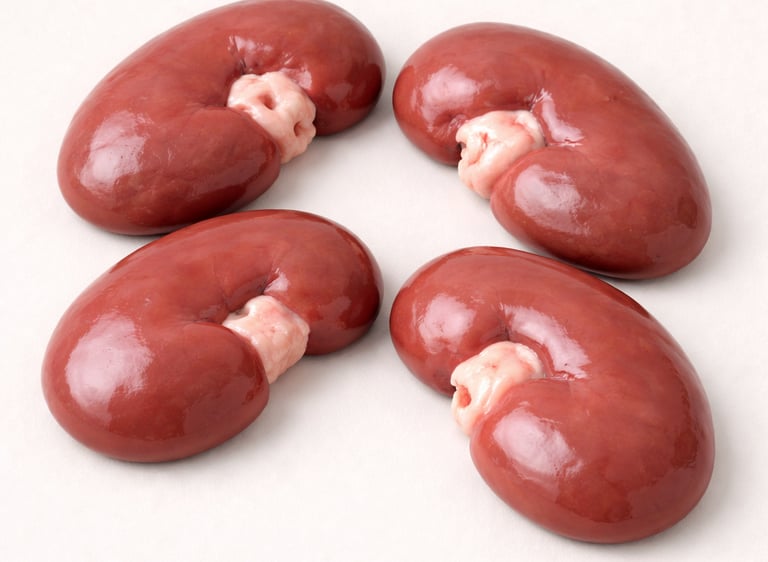 Fresh mutton kidneys for halal export