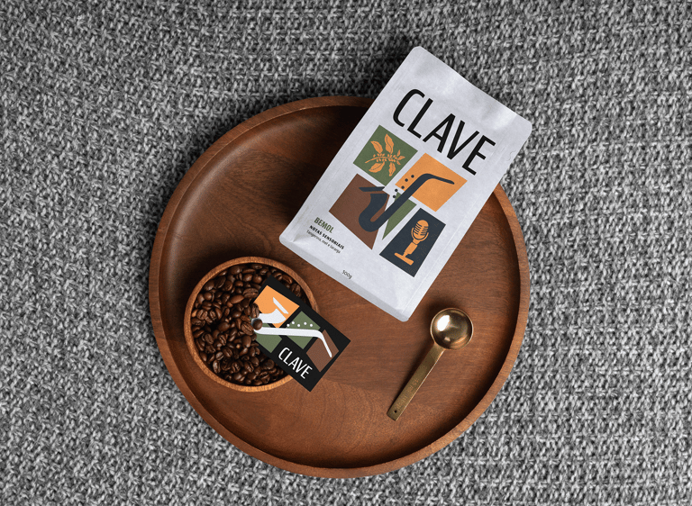 clave cafés @nemachadodesign identidade visual cafeteria