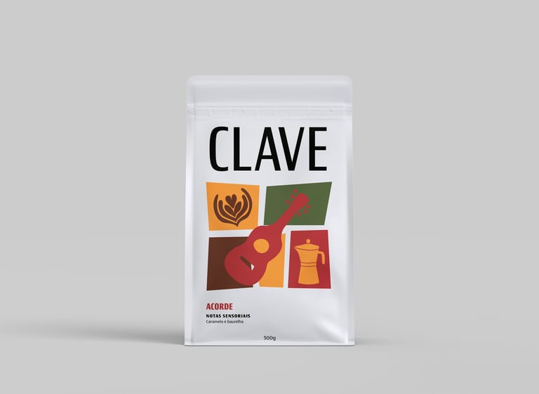 clave cafés @nemachadodesign identidade visual cafeteria