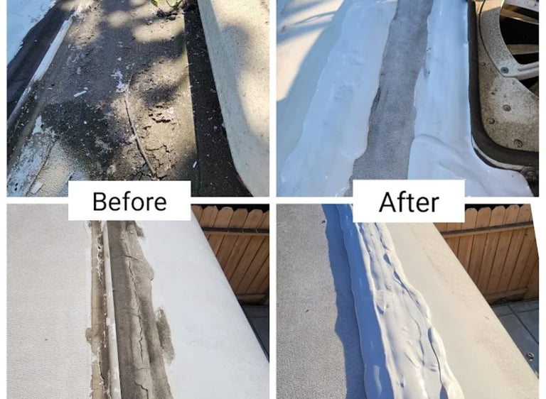 Roof repair service for RV