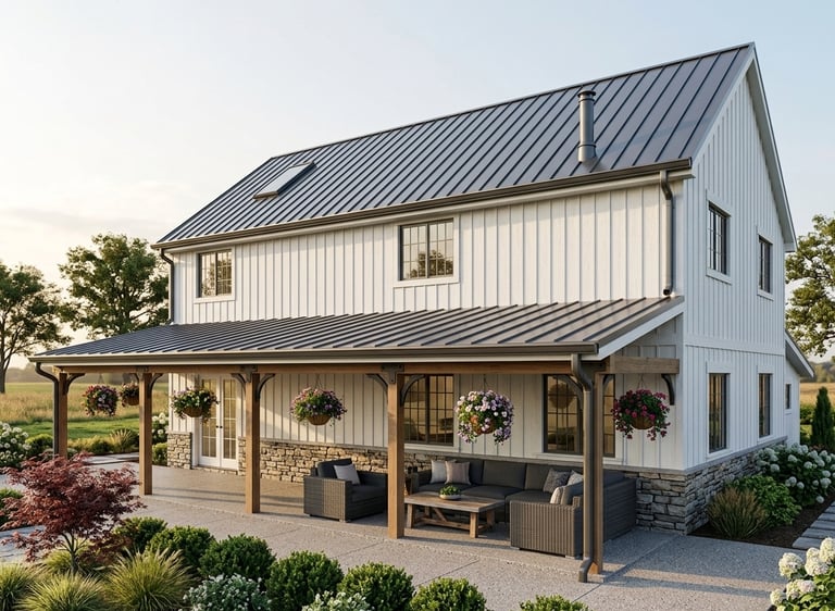 Barndominium designed by Copper Quoin Architecture and Design