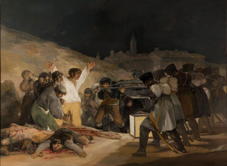 The Third of May 1808, Francisco Goya, 1814, Museo del Prado, Madrid