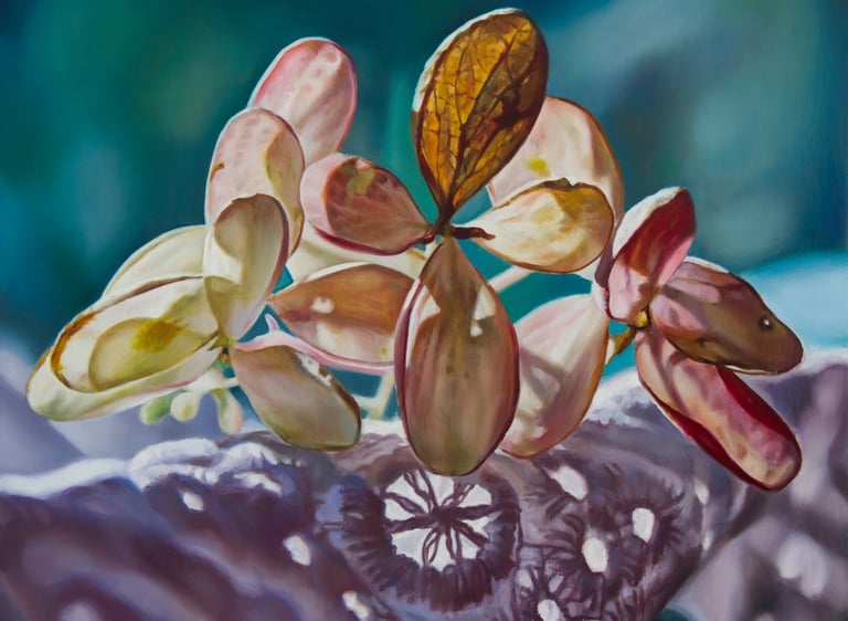 Óleo sobre tabla. Obra de Maite Backman