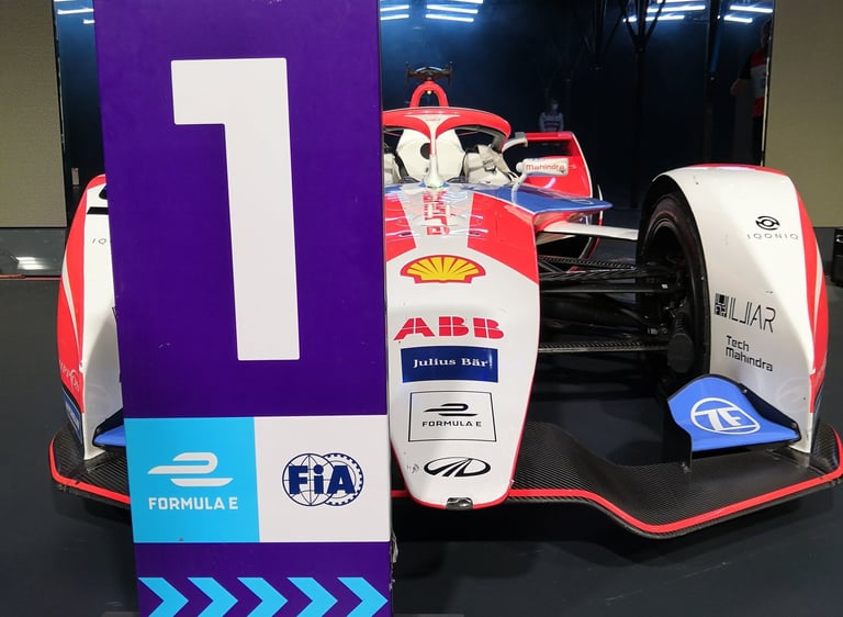 Race-winning Formula E car