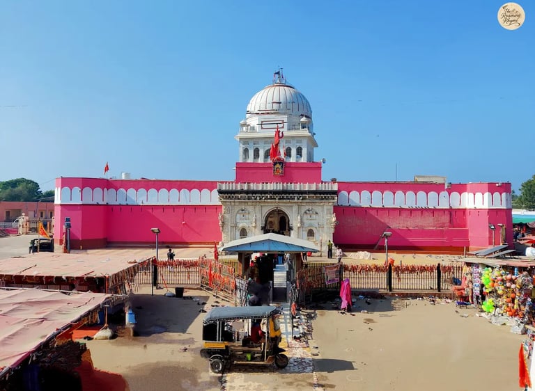 Karni Mata Temple in Deshnok, Rajasthan, known as the Rat Temple, housing thousands of sacred rats.