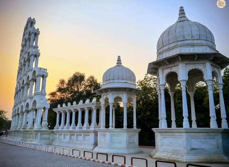 Visit Toran Dwar in Jaipur, a newly built architectural attraction inspired by traditional Rajasthani gateway design.