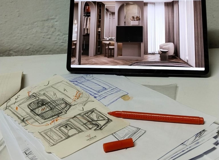 La Féra Interior Design proje yönetimi ve uygulama süreci.