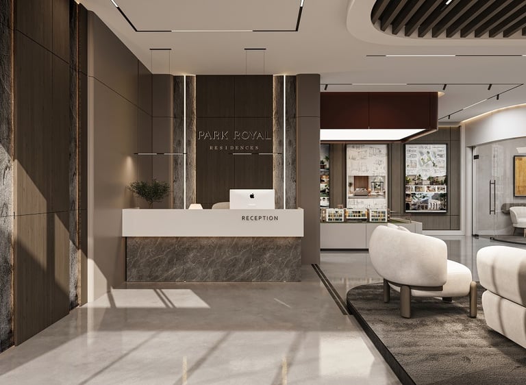 La Féra Interior Design tarafından tasarlanmış modern satış ofisi iç mekan projesi