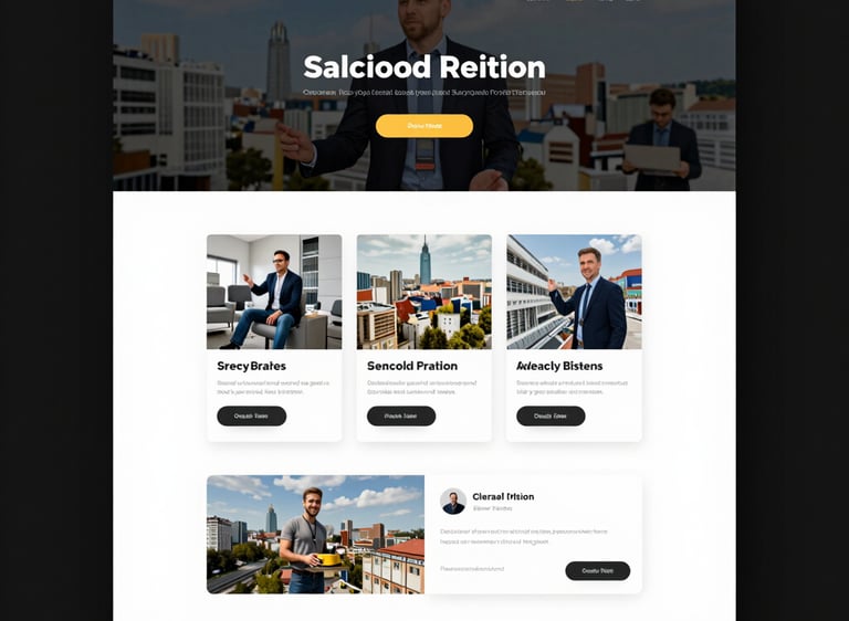 A sleek professional website displayed on a laptop with a secure SSL badge.