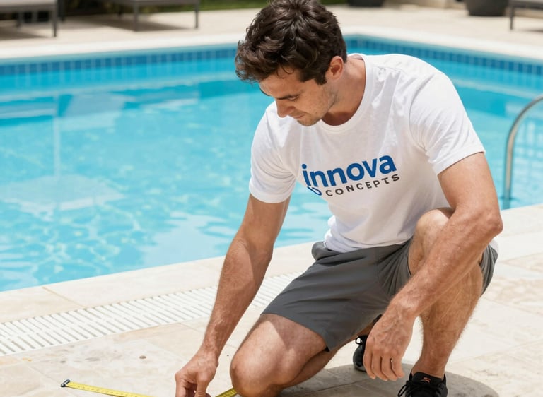 Sleek aluminum carport sheltering a car in a contemporary driveway.