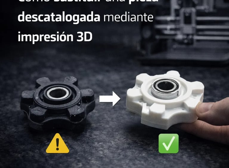 pieza hecha con impresión 3d