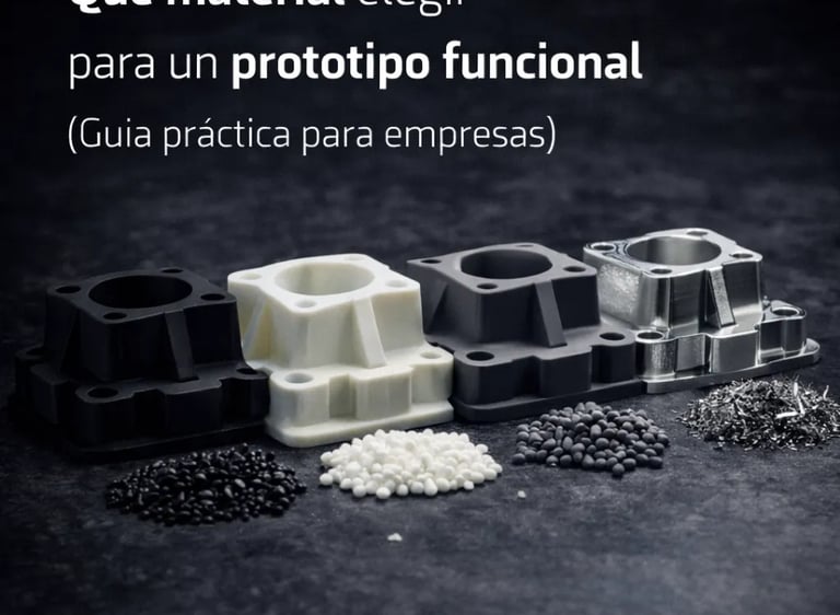 4 piezas de distintos materiales