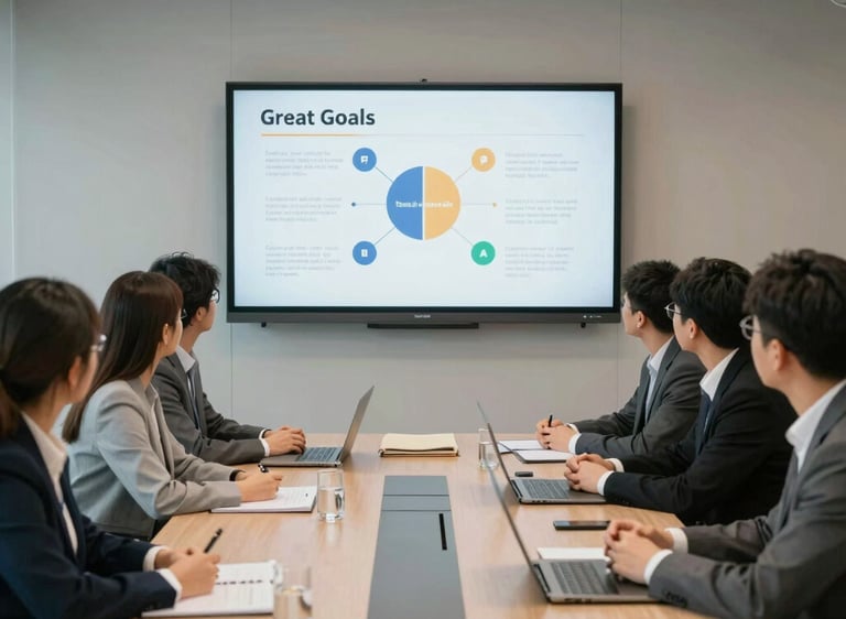 A friendly team of professionals collaborating in a modern office setting.