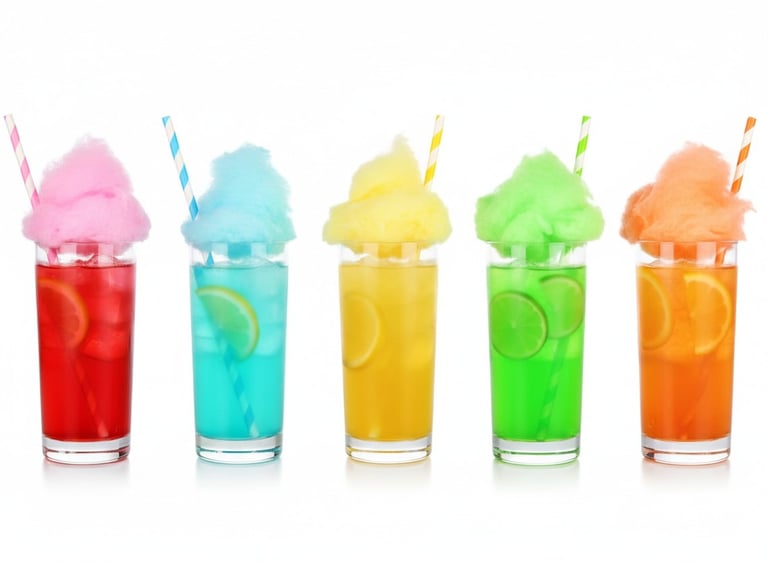 Захарен памук за украса