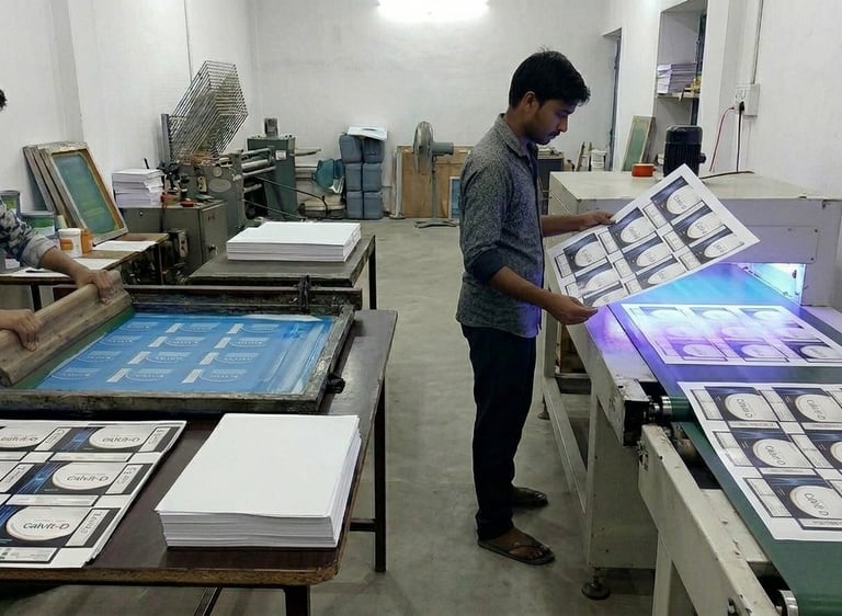 UV dryer used to cure UV coating on printed sheets for glossy carton packaging finish