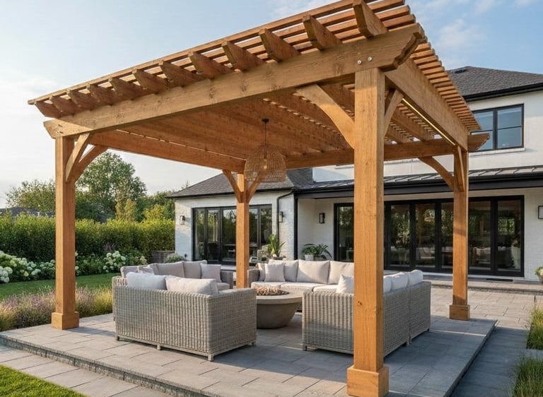 alt="Pergola project in East Texas"