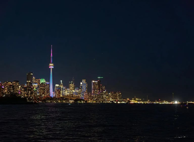 Luxury chauffeur vehicles serving Toronto and Greater Toronto Area at night