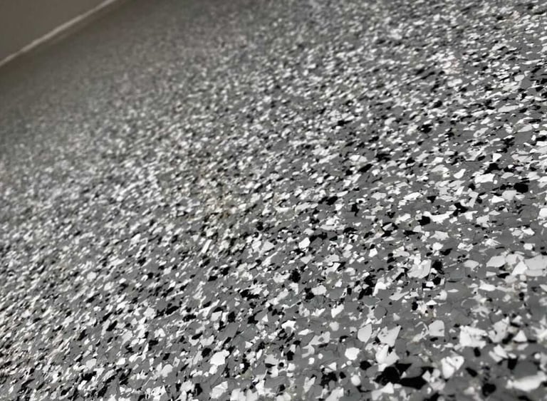 Epoxy Floor in Grand Island home