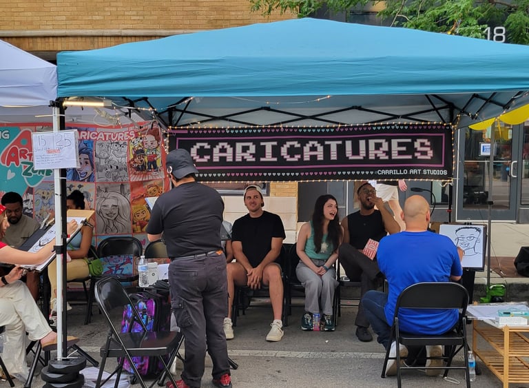 festival caricature artists
