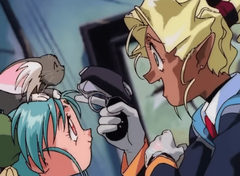 Mihoshi Feeding Ricci (her gun)