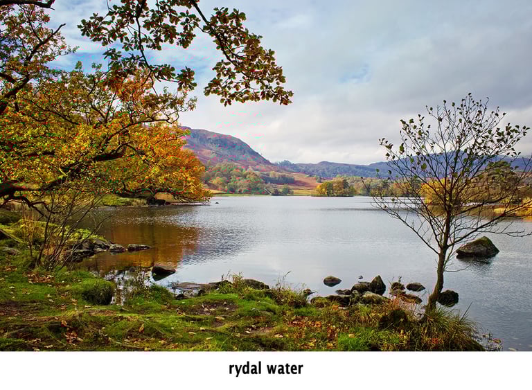 rydal water a tarn in the lake district of britain