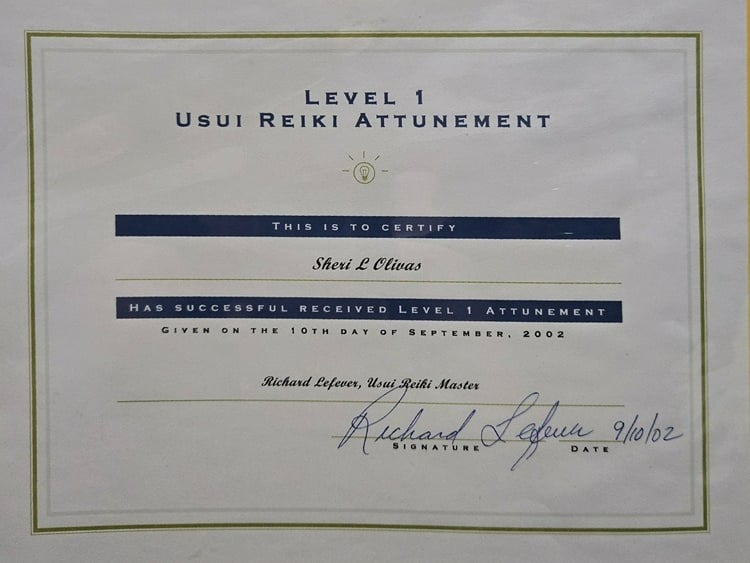 Usui Reiki Level 1
