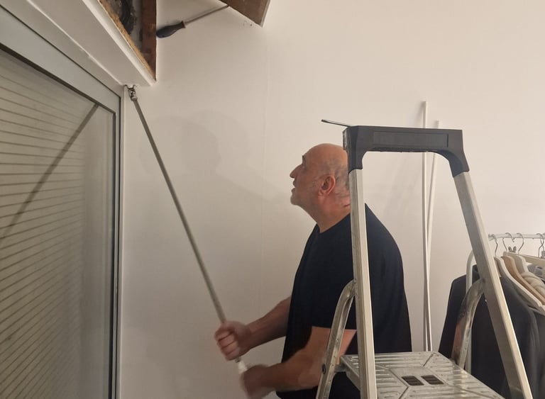 escabo manivelle volet ouvert