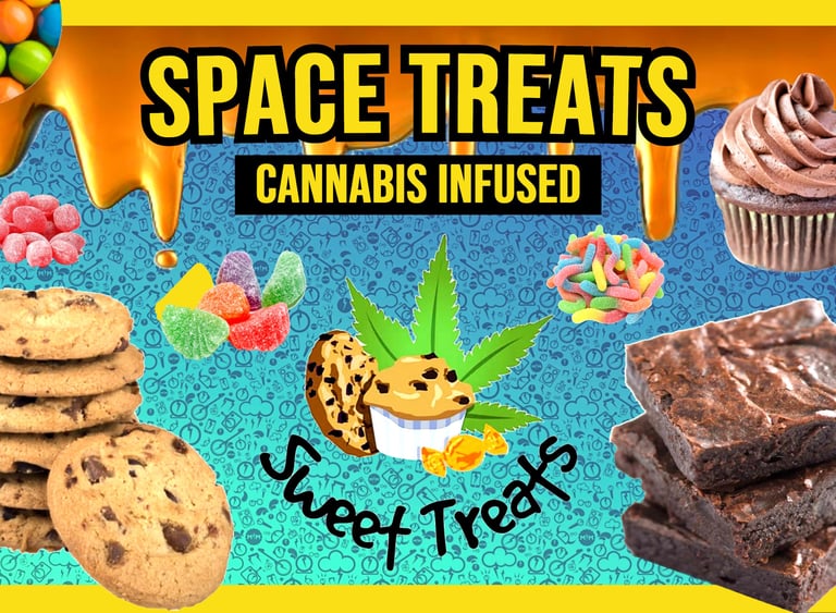 Cannabis Space brownies, cookies and muffins