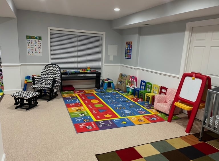 Daycare playroom area
