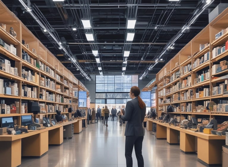 Magnifying glass and Omnichannel