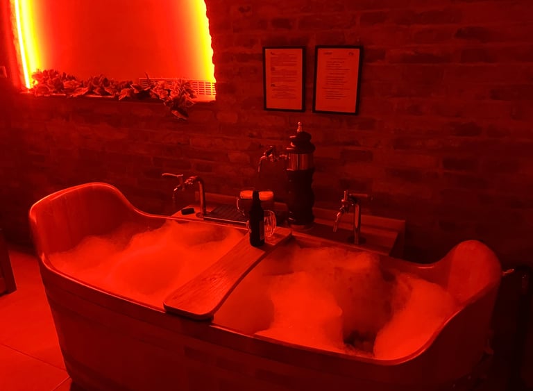 Bernard Beer Spa bath and room, Prague Czech Republic