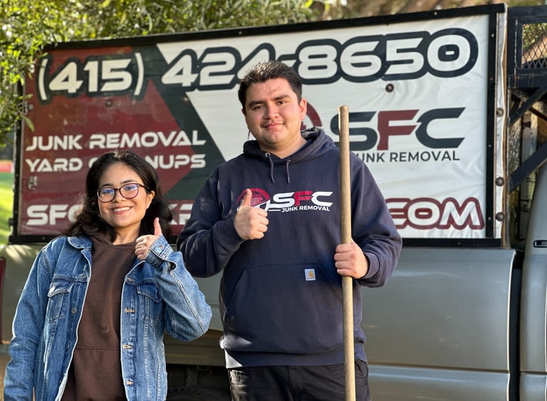 Yard waste disposal in 94116, 95125, and 94536 by SFC Junk Removal.