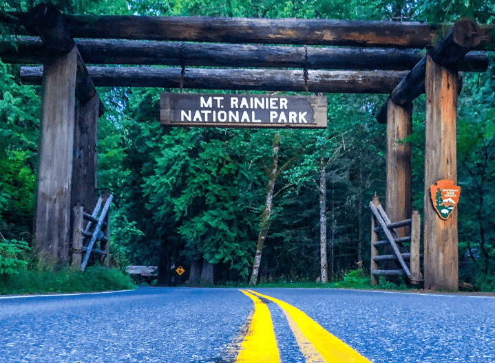 Mount Rainier National Park, a prime "Coolcation" choice among the best US National Parks for Summer
