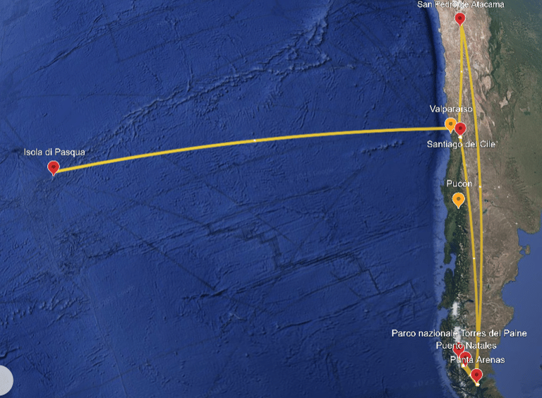 Itinerario di 4 settimane in Cile