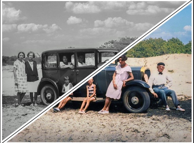 This black & white picture was colorized at Palette.fm