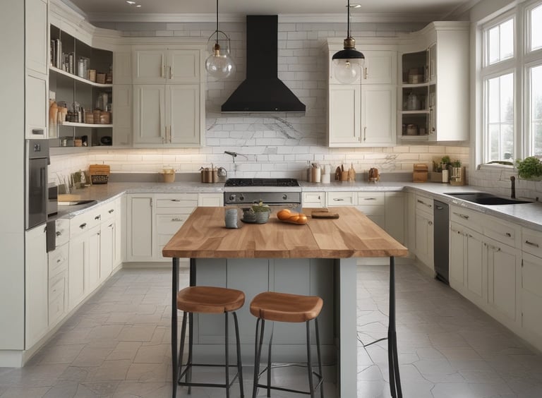 A vibrant kitchenware display featuring colorful utensils and gadgets.