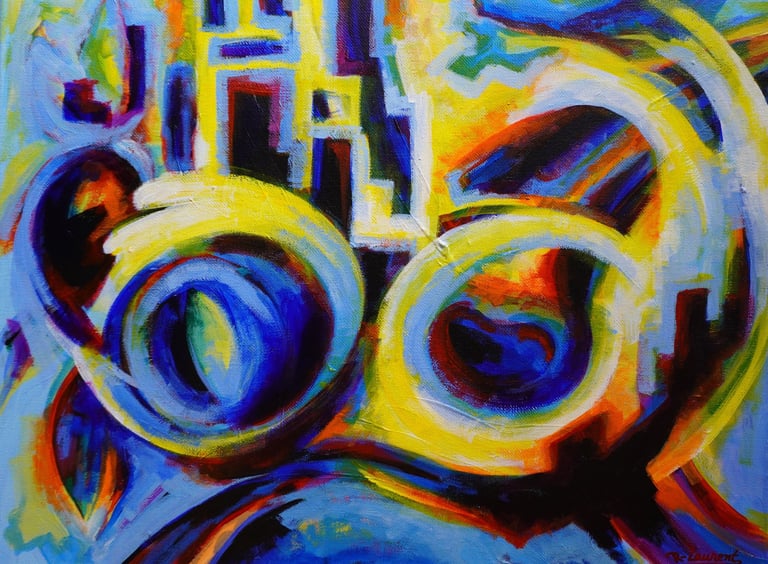 The city has eyes 2,   2018, Acrylic on Canvas, 20 W x 16 H x 1 D in 