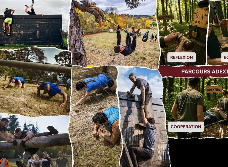 activité loisir de parcours du combattant en exterieur en bourgogne près de dijon