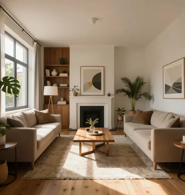 video of interior of home zoomed in.