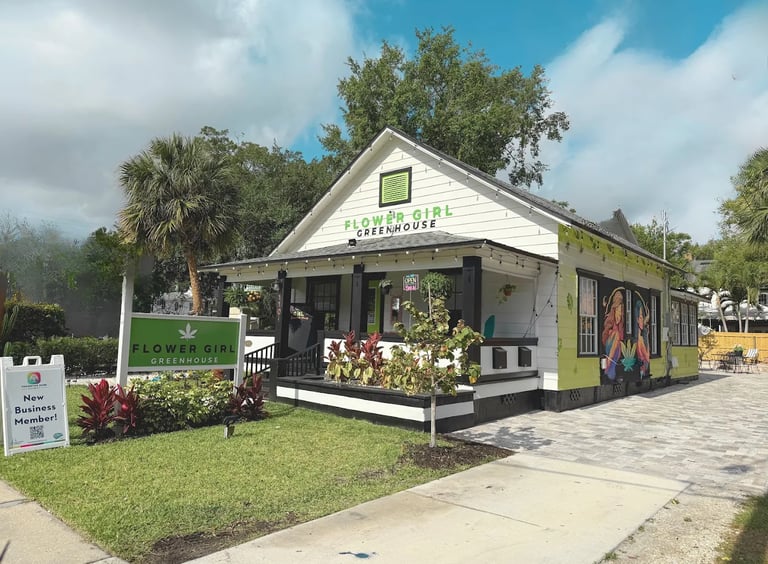 Exterior of Orlando Downtown Flower Girl Greenhouse dispensary, a local dispensary near me option in Florida