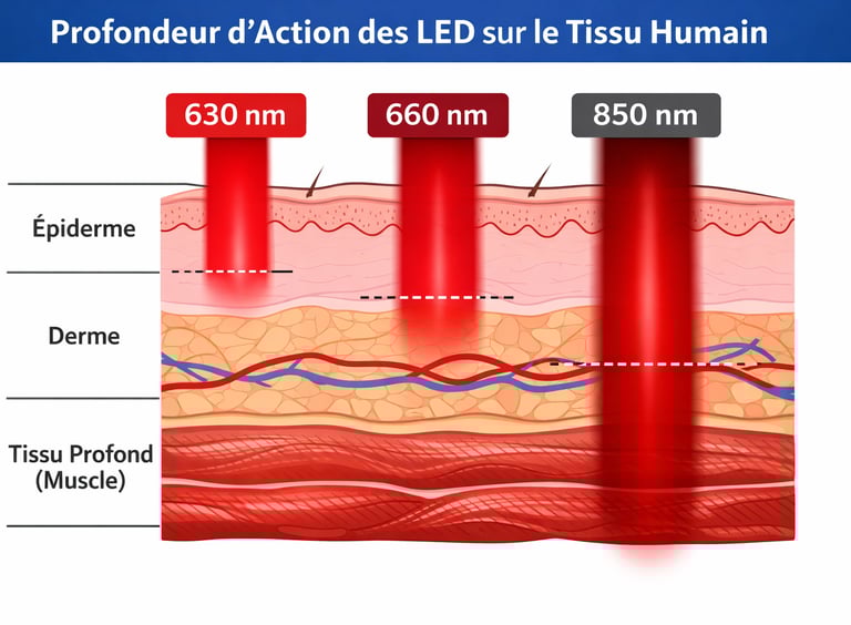 Collagène, ATP. Microcirculation en profondeur