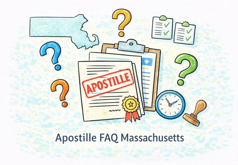 Frequently asked questions about apostille services in Massachusetts