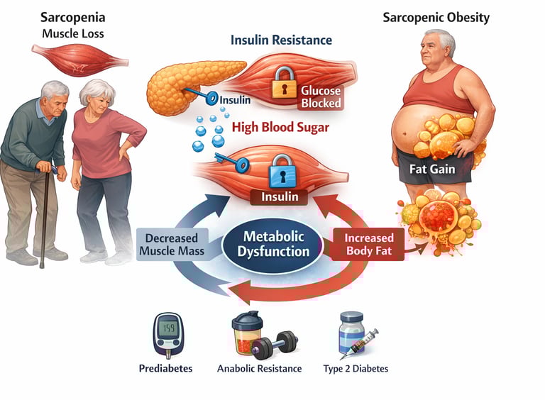 Hidden Sarcopenia: How Muscle Loss Secretly Drives Insulin Resistance