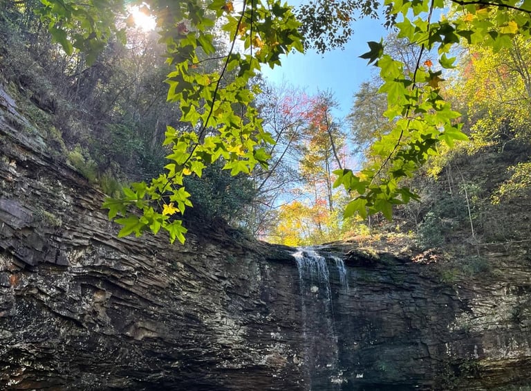 Chattanooga waterfall healthy outdoors